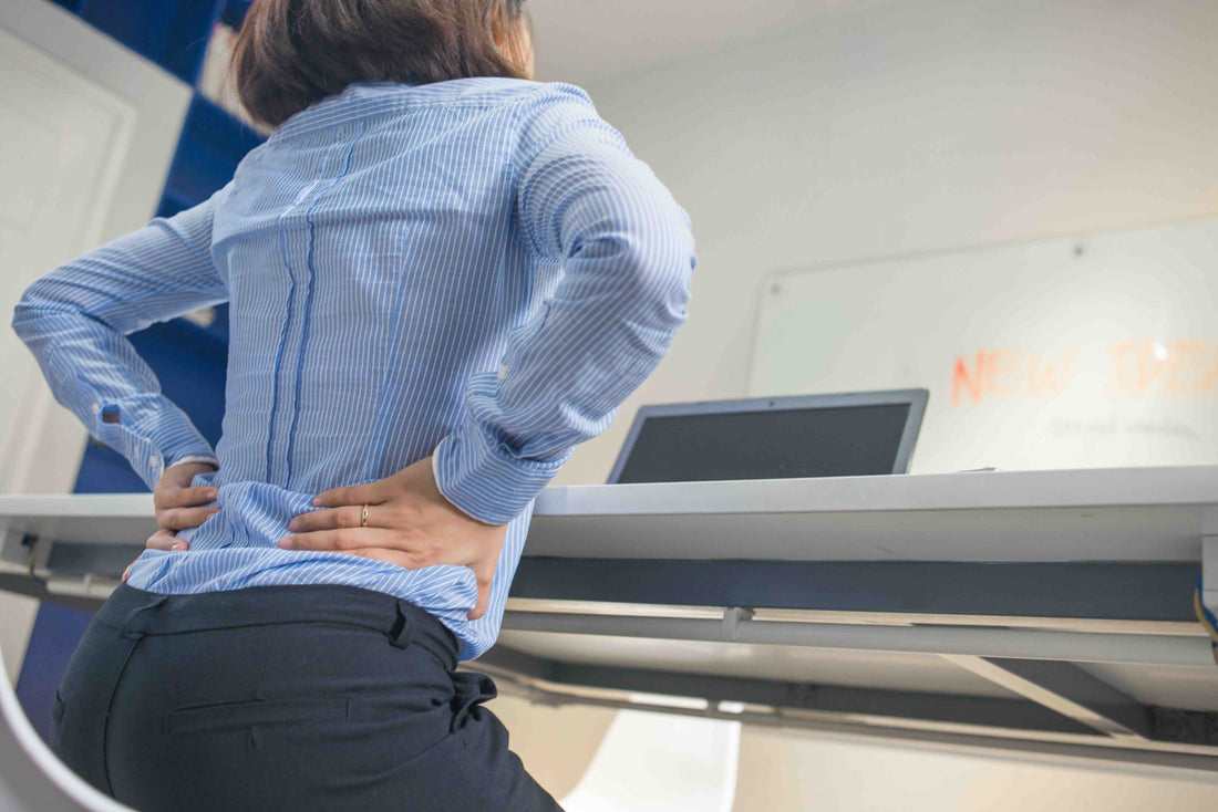 woman having back pain